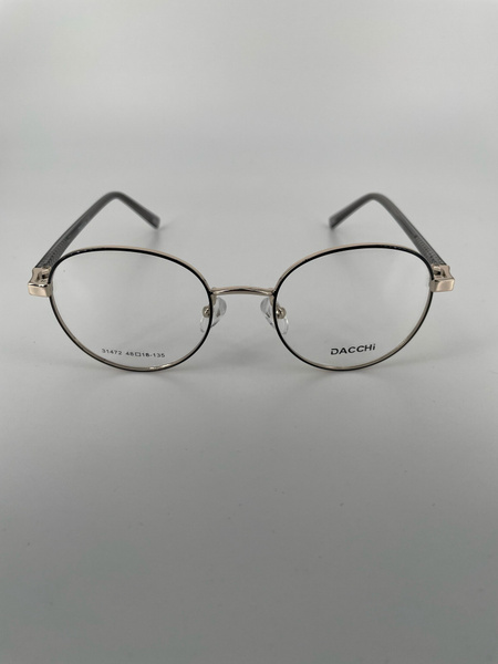 Dacchi D31472 Metal Round Eyeglass Frames (Unisex, Teens)