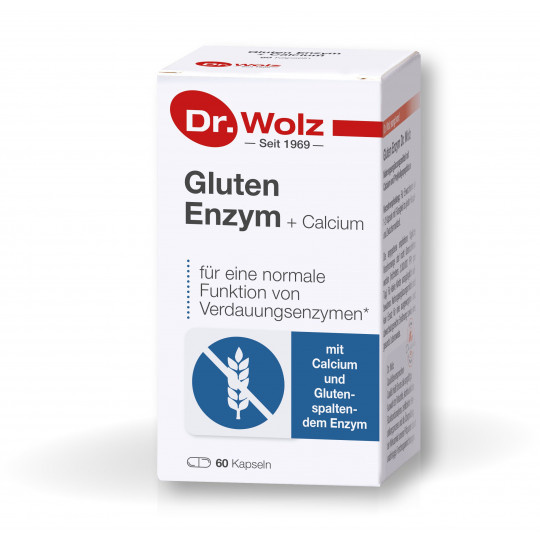 Dr. Wolz Gluten Enzyme + Calcium (60 Capsules)