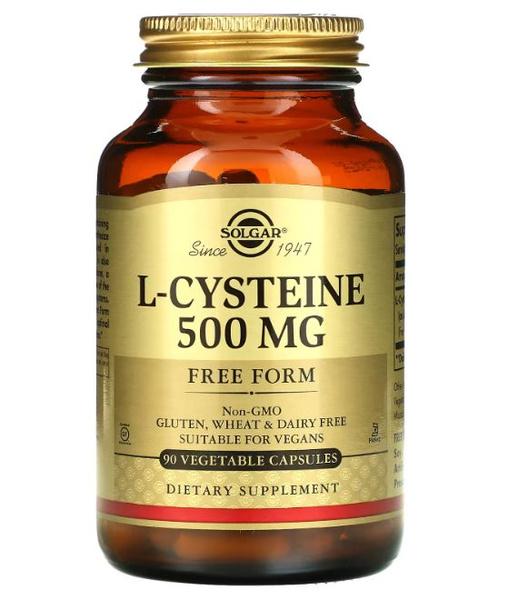 L-Cysteine 500mg (90 Capsules) - Skin, Hair, Nail & Immune Support (Exp. 04/2025)