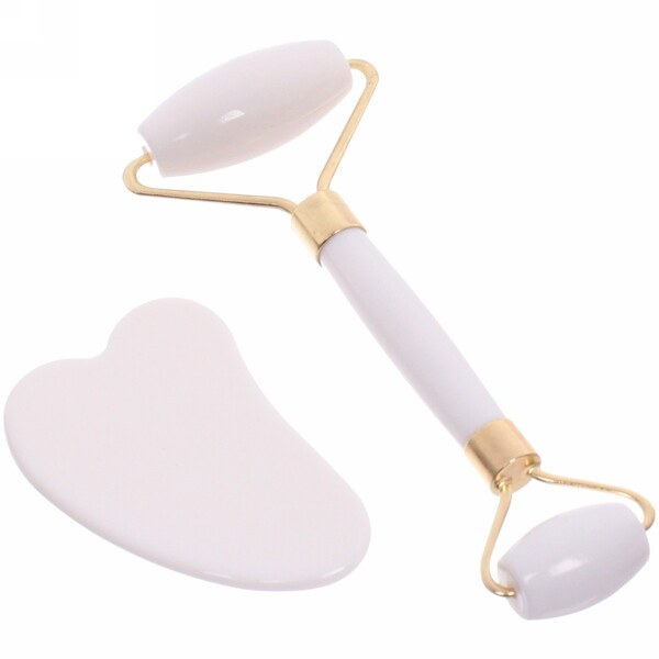 White Gua Sha Facial & Neck Massager & Scraper