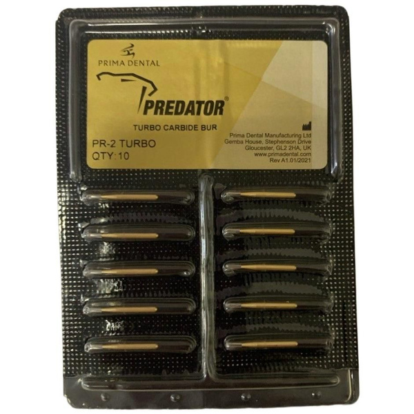 FG Predator Turbo PR-2T Crown Cutting Burs (10-Pack)