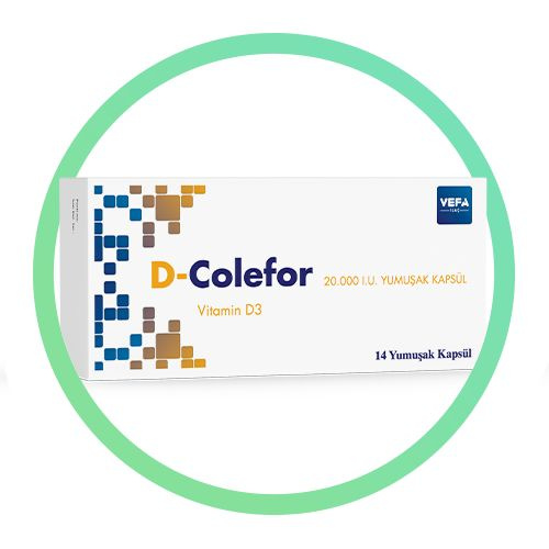 D3 Vitamin 20,000 IU - D-Colefor (14 Capsules)