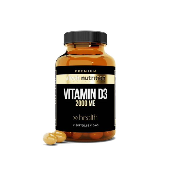 Vitamin D3 2000 IU (250 mcg) - 30 Capsules - aTech Nutrition