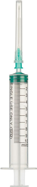 Sterile 10ml 21G 3-Part Syringes (5 Pack)