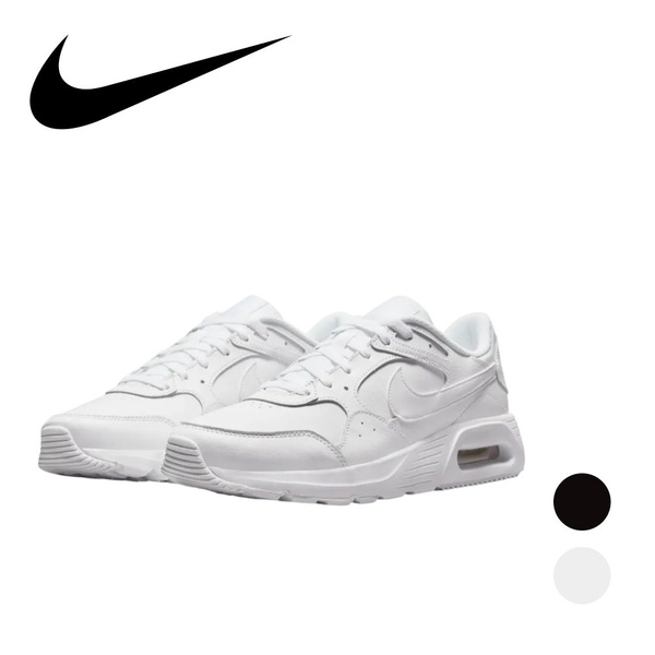 Nike Air Max Sc Leather Men's Sneakers, Leather Upper, Size 43.5 (US 10.5), White