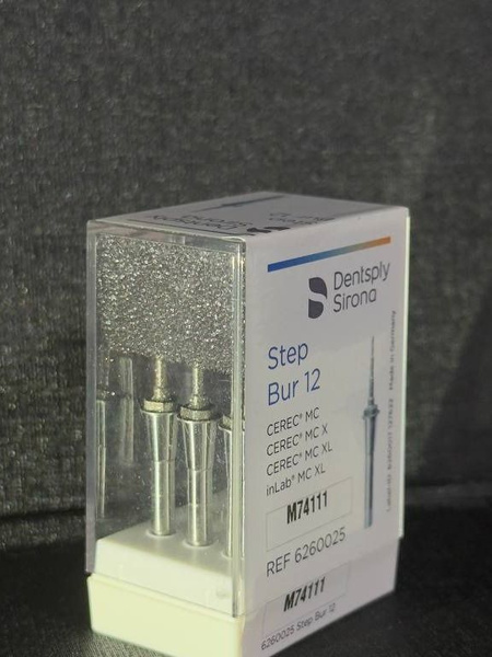 Dentsply Sirona 6-Piece Left-Handed Ceramic Step Burs (12-Step)
