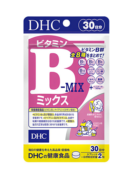 DHC B-Complex Vitamins: 60 Tablets, 30-Day Supply