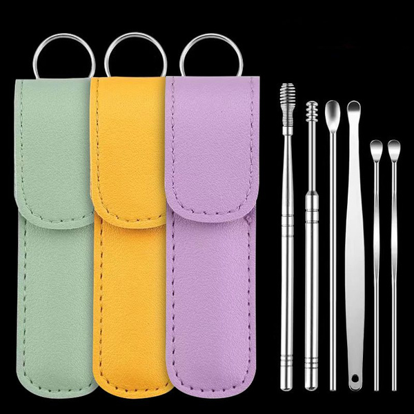 6-Piece Metal Ear & Nose Cleaning Kit with Gift Box