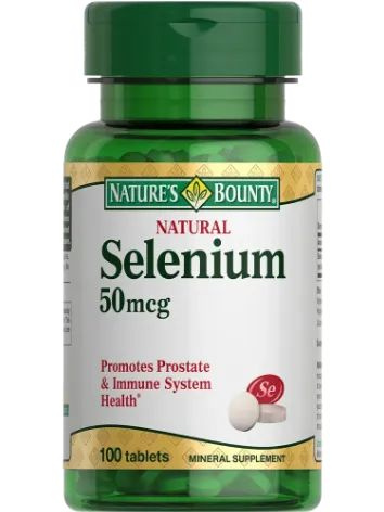 Nature's Bounty Selenium 50mcg Tablets - 100 Count