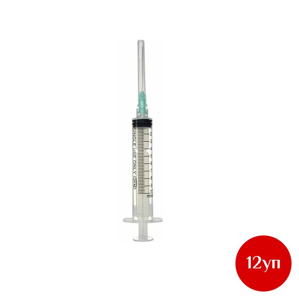 10ml 3-Part Disposable Syringes with 21G Needle (100/box) - Bulk Pack