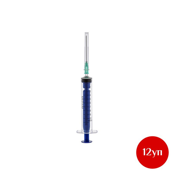 MedAim 10ml 3-Part Disposable Syringes (21G, 100/box, 12 boxes)