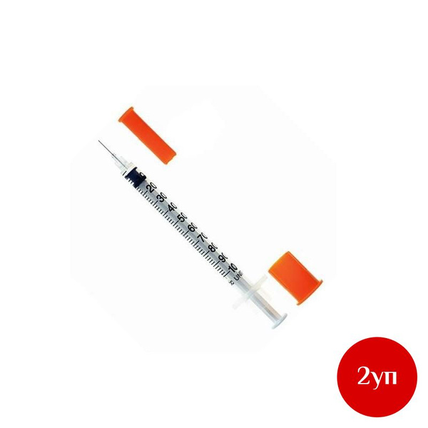 Insulin Syringes U-100 1ml 30G (0.3x8) 200 Count Bulk Pack