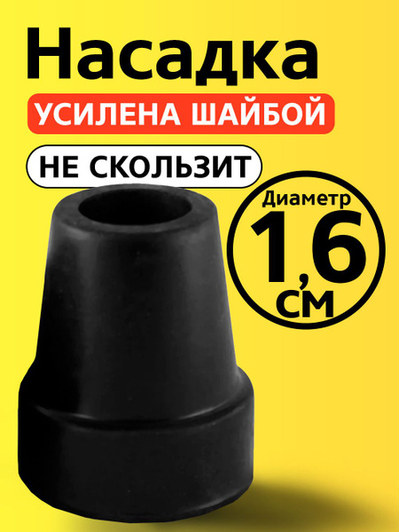 16mm Cane Tip, Crutch Tip, Walker Tip, Furniture Tip (1.6cm)