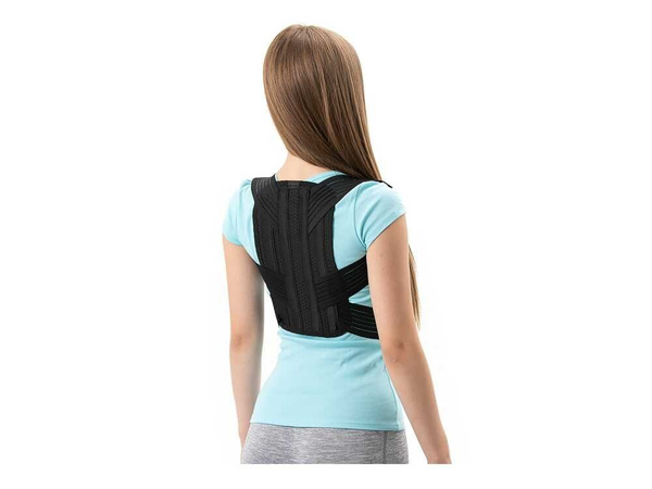 Classic Posture Corrector Brace (XS, Black, 70-80cm Chest) - PR-412