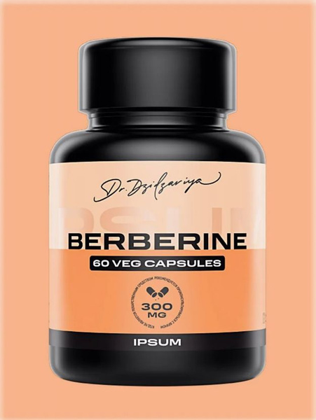 Berberine 300mg 60 Capsules: Heart, Vascular, & Digestive Health Support