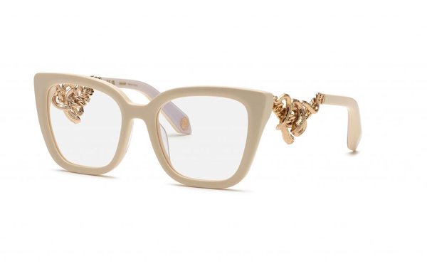 Roberto Cavalli VRC051M White Cat Eye Sunglasses