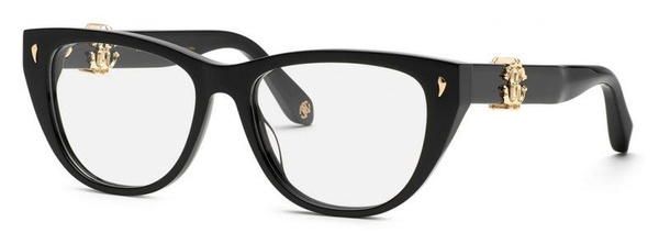Roberto Cavalli VRC045 Sunglasses: Black Square Plastic Frame