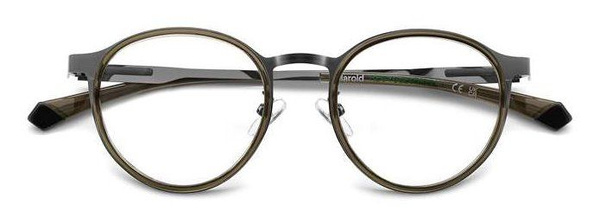 Polaroid PLD D550/G KJ1 Men's Gray Panto Sunglasses