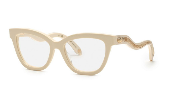 Roberto Cavalli VRC072 Beige Cat Eye Sunglasses