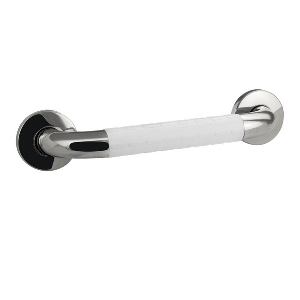 Chrome Stainless Steel Handrail with White Inserts - Brimix 952
