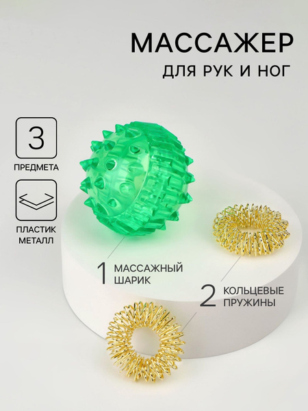Green Hand & Foot Massager - Compact Design (3.5cm)