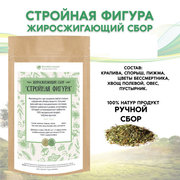 Fat Burning Herbal Tea Blend "Slender Figure," 50g