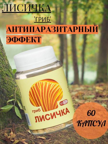 Chanterelle Mushroom Extract for Parasites - 60 Capsules