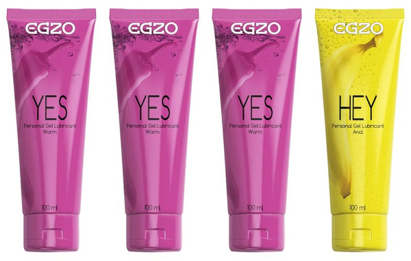 Egzo Yes & Hey: Warming Gel & Anal Lubricant Duo (50ml Each)