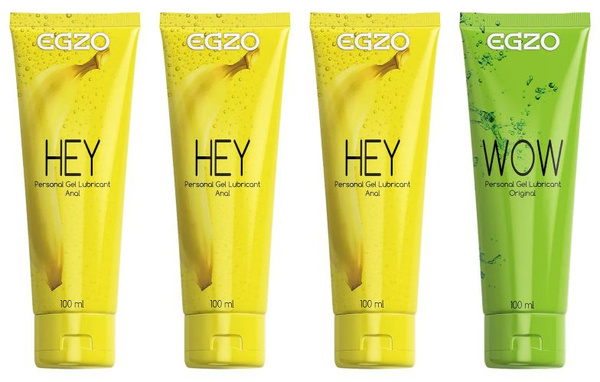 Egzo Hey & Wow Anal Lubricant Set: 100ml x 2