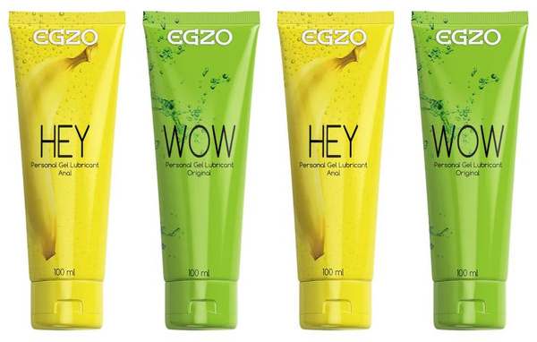 Egzo WOW & HEY Dual Gel Kit: 100ml of Ultimate Pleasure