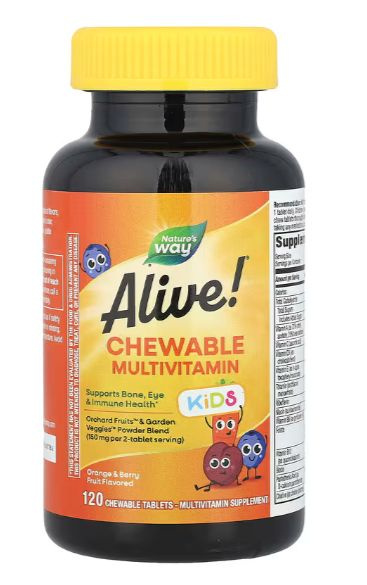 Kids' Multivitamin Gummies: Orange & Berry, Immune Support (120 Count)