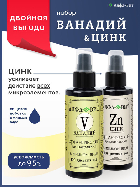 Vanadium & Zinc Supplement: Appetite Control, Diabetes Support, Hair & Nail Health