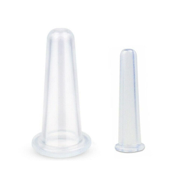 Cosmetic Vacuum Facial & Neck Massage Cups (2-Pack)
