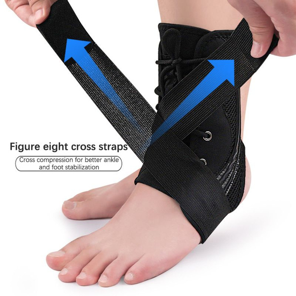 Ankle Support Brace with Internal & External Stabilization