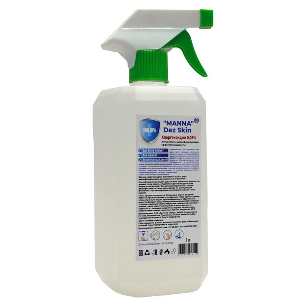 Chlorhexidine 0.05% Skin Antiseptic (1L) - MANNA Dez Skin