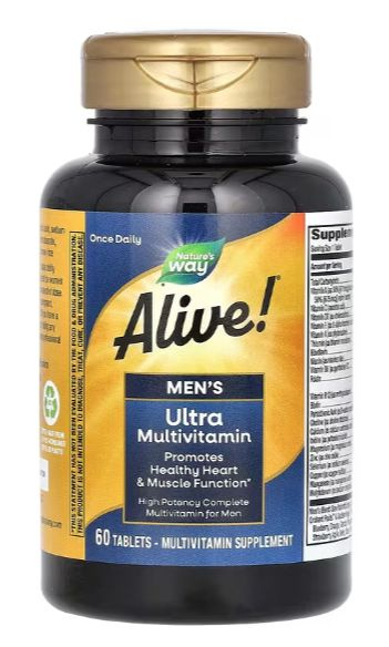 Men's Multivitamin 60ct: Ultra Potency Heart, Brain, Muscle & Prostate Support