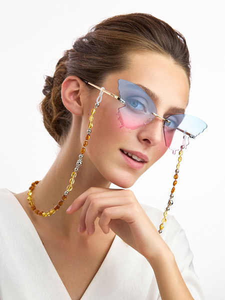 Amber Sunglasses Chain: Bright & Stylish