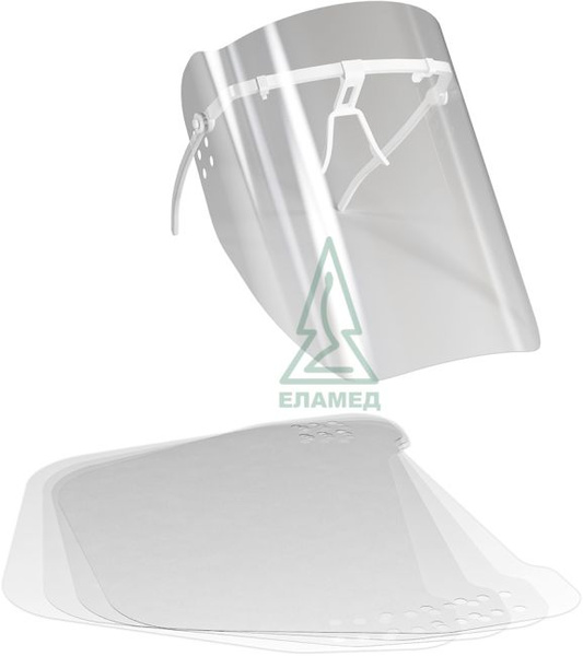 Clear Plastic Face Shield for Dentists - 10-Pack