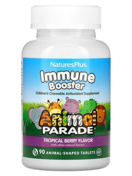 Kids' Immune Support Gummies with Probiotics: NaturesPlus Animal Parade (90 Count)
