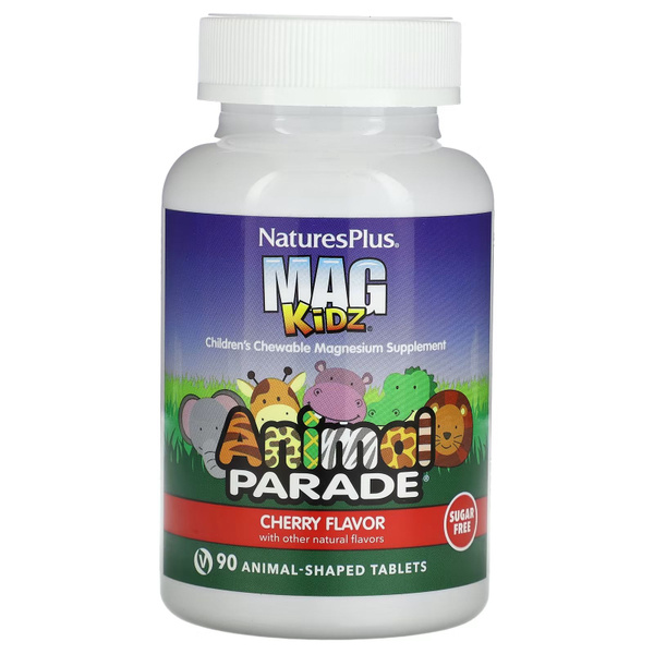 Nature's Plus Animal Parade Mag Kidz Cherry Gummies: 90 Chewable Tablets