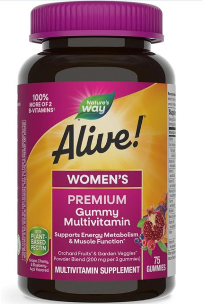 Women's Gummy Vitamins: 75 Berry Gummies for Immune, Hair, Skin & Nail Support