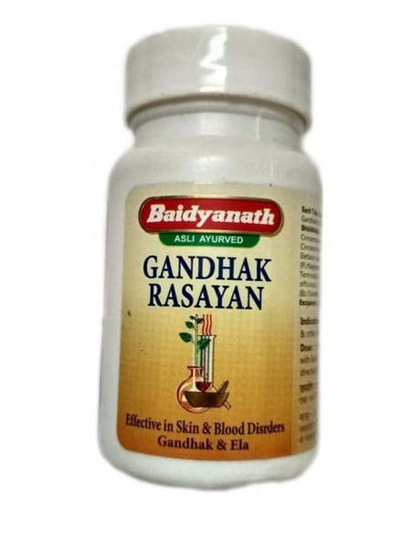 Baidyanath Gandhak Rasayan Tablets (40 Count)