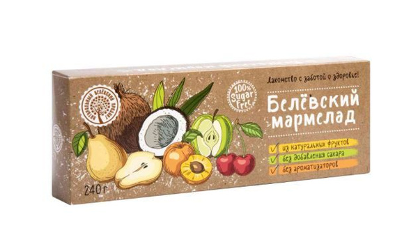 Belovskaya Coconut-Covered Jelly Candy (240g)