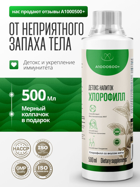Liquid Chlorophyll Mint Detox for Weight Loss (500ml)