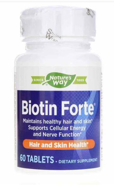 Nature's Way Biotin 5000mcg (60 Tablets): Hair, Skin, & Nail Support