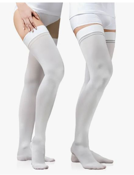 Compression Socks: White, Class 1, 1 Pair