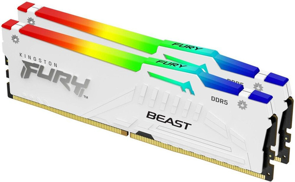 Kingston Fury Beast DDR5 5600MHz 64GB (2x32GB) RGB White - AMD Optimized