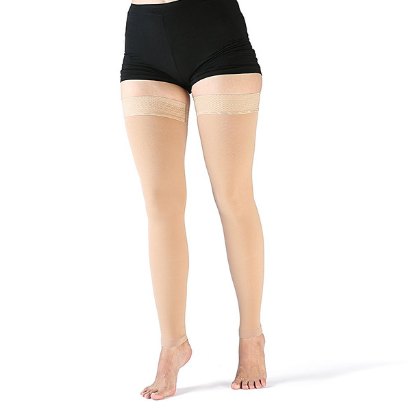 Beige Compression Socks - 20-30 mmHg, 1 Pair