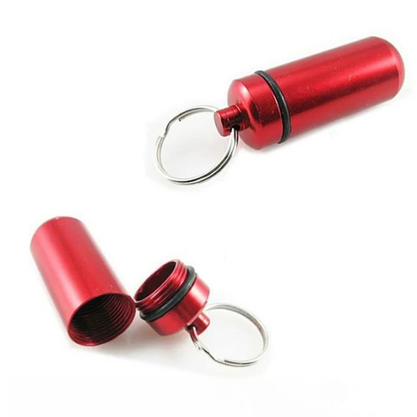Waterproof Keychain Container for Survival Kit & First Aid