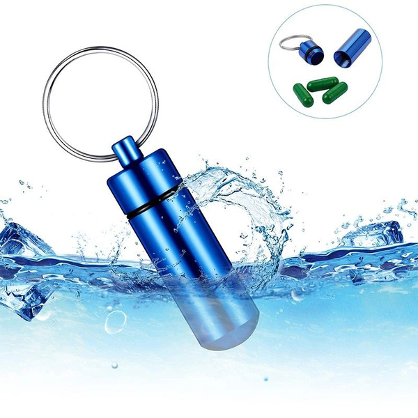 Waterproof Keychain Container for Survival Kit & First Aid